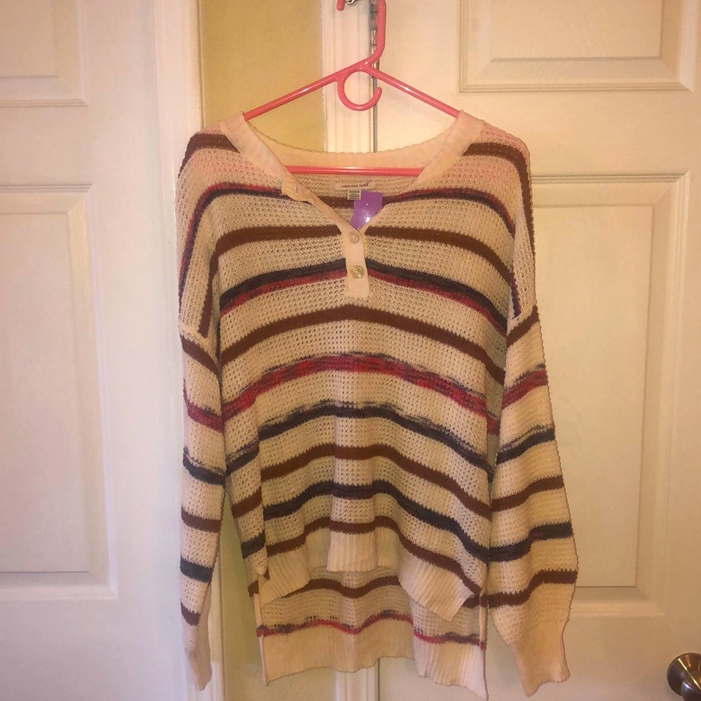 AMERICAN EAGLE Stretchy-Knit Oversized Sweater